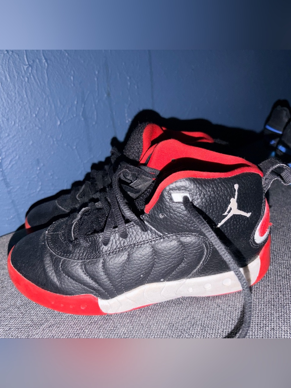 Nike Kids' Black and Red High-Top Sneakers